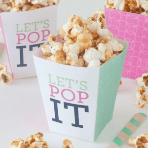 Custom Shaped Inside Outside Printed Popcorn Boxes