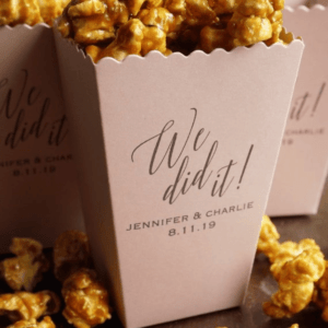 Personalized Popcorn Containers