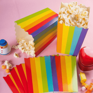 Custom Popcorn Multicolor Boxes